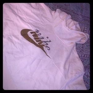Light pink nike cropped sweater!